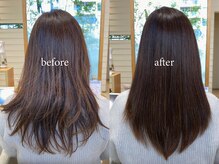 カリテスファッド 渋谷(charites fad)の雰囲気（酸性ストレートはナチュラルにストレートヘアに[before/after]）