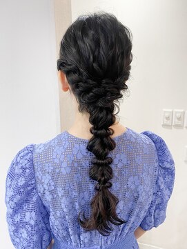 レア 表参道(L'ea) 黒髪クラゲヘアーオリーブグレー小顔ココアベージュ