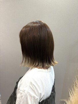 切りっぱなしが可愛いタッセルボブ