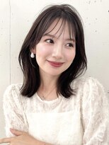 ファナ(fha-na)&nbsp;大人可愛い　ふんわり外ハネボブ　ミディアムレイヤー
