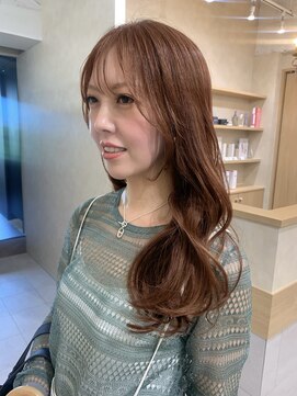 フレームプラス 天王寺あべの店(FRAME+) アプリコットカラー　インスタ　yukimi＿hair 09