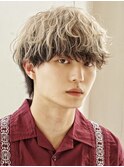 波巻きパーマツイストスパイラルパーマツーブロック韓国メンズ