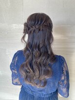 サロン Salon アイ アート&nbsp;結婚式お呼ばれ サイドハーフアップ