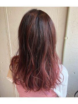 エイト 福岡天神店(EIGHT fukuoka) 【EIGHT福岡】nabe_外国人風バレイヤージュピンクアッシュ☆