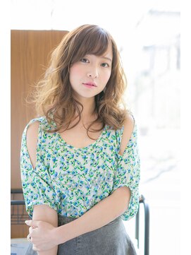 オーシー 志比口店(O'sea) 【Hair&eye L.o.g】☆無造作カールベージュセミロング☆