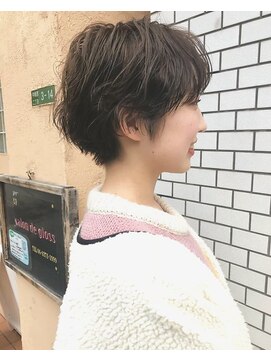 フロート 小阪店(float) グレージュ_毛先パーマ ことりベージュ