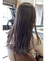 ベルベットヘア 千早店(Velvet hair)&nbsp;透明感がカワイイ！ シアーアッシュグレー 【福岡 聖容】
