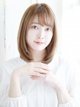 ヘアメイク ナル(hair make nalu) 透け感バングのワンカールボブ