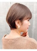 【mee.】丸みショート　ショコラグレージュ