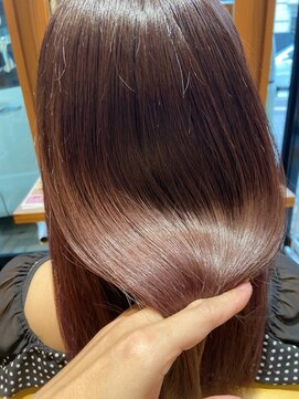 オッジ 六本松店(oggi) ショコラテカラー+酸熱髪質改善トリートメント