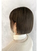 アイディール(:ideal)&nbsp;20代30代40代☆切りっぱなし×ミニボブ♪ベールグレージュカラー