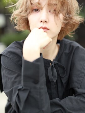 スリール バイ ミリー 江坂(Sourire by milly) 【Sourire江坂】ハイトーンカラーバニラベージュミストバング