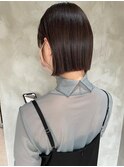 ボブ イルミナカラー 黒髪風
