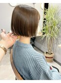 ＊あごラインのミニボブ 小顔シルエット 三宮美容室 神戸