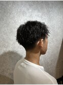 MEN’S HAIR/ブルーブラック/フェザーパーマ/本八幡