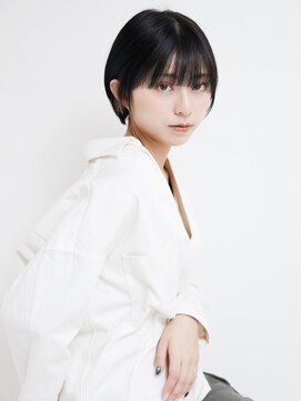 オンク 新宿(onk) 黒髪/グレーベージュ/レイヤーロング/前髪パーマ[新宿駅]