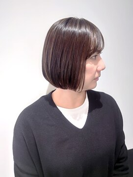 ラトリエコンタン(L´atelier Content) 艶ボブ×ハイライト・ローライト