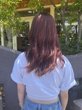 トップヘアー 玉島店(TOP HAIR) 《TOPHAIR 玉島店/ もも》春夏ぴったりピンクカラー