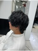 メンズマッシュウルフ パーマ