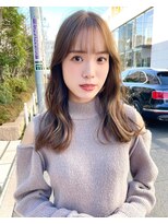 ノラ ヘアーサロン(NORA HAIR SALON)&nbsp;ナチュラル小顔前髪あり後れ毛サイドバング結べるボブくびれヘア