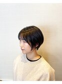 丸くて可愛いグラデーションボブ