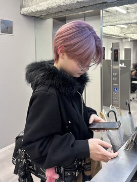 ロテ 名古屋 名駅店(Lote.) ホワイトグレージュ/デジタルパーマ/チェリーブラウン/名古屋