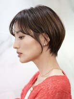 エリマ 横浜西口(elima)&nbsp;横浜西口切りっぱなしミニボブショートレイヤー前下がり前髪なし