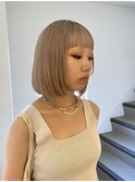 小野/ケアブリーチケアカラーハイトーン寒色ベージュボブ吉祥寺