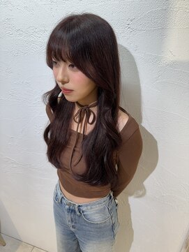 アジールヘア 池袋東口店(agir hair) ナチュラル韓国巻き × くびれロング 池袋ヘアセット