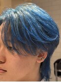 ブルーニュアンスセンターパートウルフ