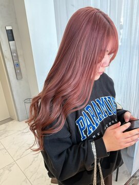 ガリカ 博多(Gallica) <ゲスト>ブリーチ履歴を活かしてくすみピンク