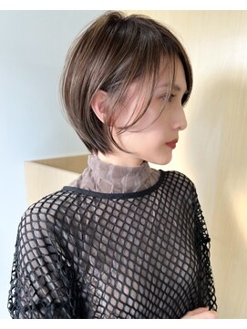 ゴカン バイ ジル ブラン 名古屋(Gokan by JIL BLAN) ハイライトバレイヤージュダブルカラーショートカット30代40代