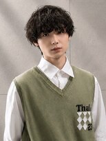 ヘアメイク アース 本庄早稲田店(HAIR & MAKE EARTH)&nbsp;センターパート_韓国ヘア_シャドウパーマ_メンズ