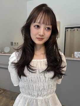 フェブミエル(fev miel) 【fev＿rara】layer×dark brown