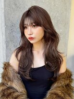 ミリ(mm)&nbsp;10代20代30代レイヤーカット透明感ブリーチ無しカラーベージュ