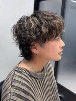 ウーズ ハラジュク(Ooze.HARAJUKU) ハッシュカットグレージュデザインカラーツートーンカラー原宿