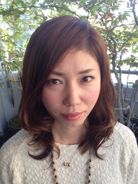 フェリシータ 緑地公園店(felicita) 暗髪ショコラベージュのナチュラルカールウェービーヘア♪