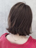 ムウ 難波(MOU)&nbsp;切りっぱなしボブジェンダーレスアシメショートブルージュ