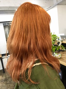 ヴェルダ 池袋店(verda) 【ブロンドレッドオレンジ】×デザインカラー