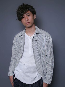 ラックスビー エメ 豊橋店(LUXBE aimer) クール黒髪メンズパーマ【LUXBE aimer 豊橋店】