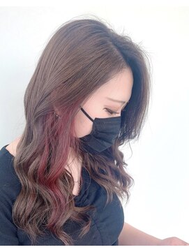 シュガーイシノマキ(SUGAR ishinomaki) 大人かわいい☆インナーピンクアッシュ