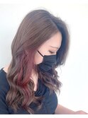 大人かわいい☆インナーピンクアッシュ