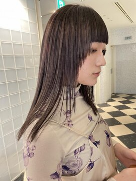 ラパンセヴェール(LA PENSEE VERT) 顔まわりウルフ×透ブラウン