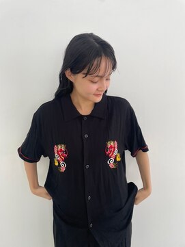 ローウェ 京都四条河原町(Louwe) アッシュベージュ×ロングヘア×髪質改善×韓国×京都四条河原町