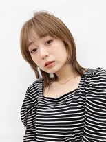 ストレートウルフ_グレージュカラーボブウルフ_59038