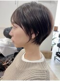 モードに大人可愛いダークアッシュイメチェンショートボブ