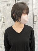 シドウ/大人ショートボブ暗髪アディクシーカラー