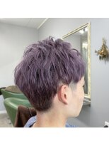 ヘアー アンド ビューティー ザ エフ 西尾店(Hair Beauty the F)&nbsp;メンズブリーチ　パープル