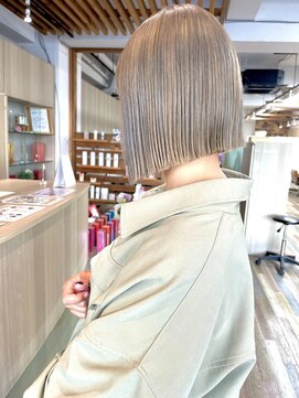 ブリッツバイレボ 船橋(BLITZ by REVO) 切りっぱなしボブ/エアリーロング/美髪/ピンクブラウン[船橋駅]