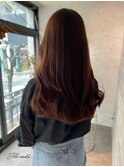 《Jillankh 姫路駅前》シアブラウン　艶髪　赤み消し　ロング